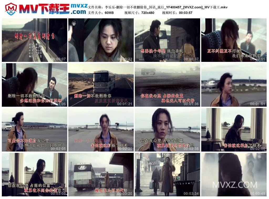 李乐乐-删除一切不敢删除你_国语_流行_YF400457